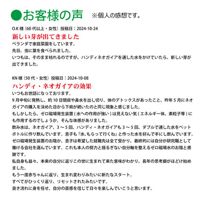 ハンディネオガイア【製造元】（ゼロ磁場発生装置）