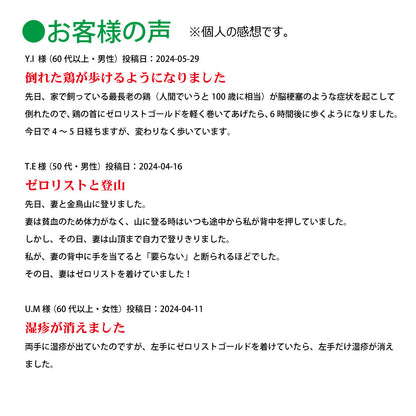 ゼロリストゴールド【製造元】（ゼロ磁場発生装置）